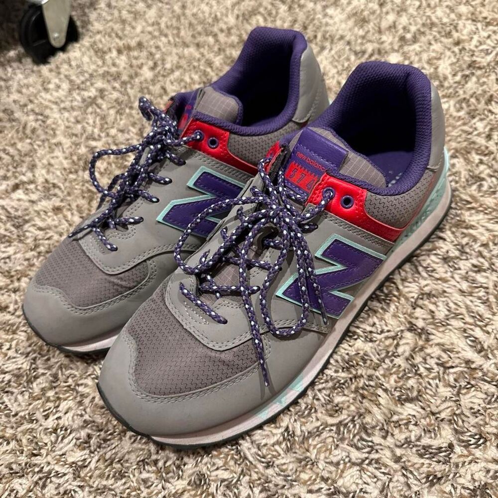 New-balance Women's Grey and Purple Trainers